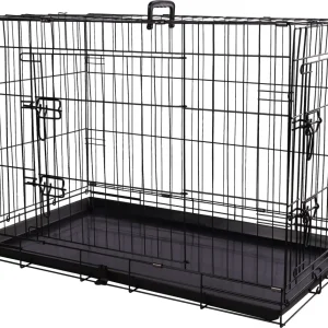 hondenbench Basic zwart L