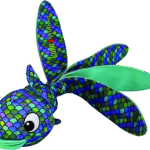 Kong hondenspeelgoed Wubba finz Vis blauw