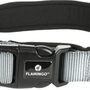 Abbi halsband hond gevoerd grijs M