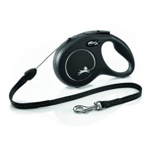 Flexi New Classic Touw S/8m Zwart