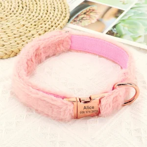 Fluffy Hondenhalsband met Naam