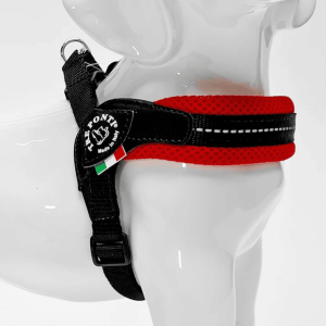 Fibbia Verstel. Mesh Reflectie Rood